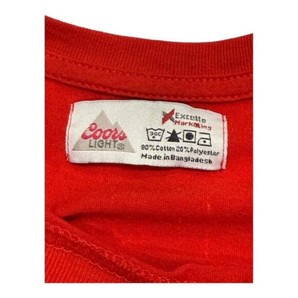 Montreal Canadiens Shirt Mens Large Jean Beliveau 4 Hockey Tee Coors Light NHL - Picture 6 of 7